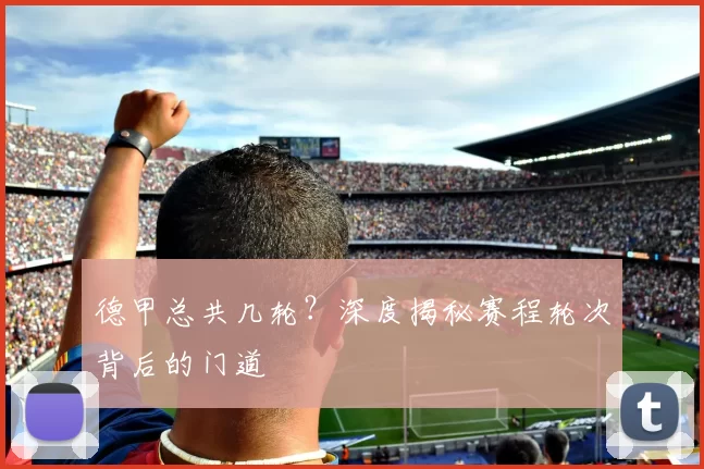 德甲总共几轮？深度揭秘赛程轮次背后的门道